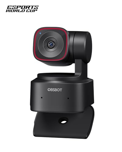 OBSBOT Tiny 2 Lite 4K Webcam for PC  AI Tracking PTZ Streaming Camera with 1/2 Sensor  Gesture Control  60 FPS  HDR  Microphones  Web Camera for Desktop Computer  Laptop  Meeting  Video Calls  etc 