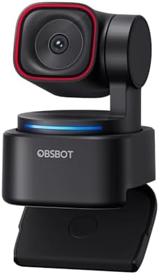 OBSBOT Tiny 3 Lite AI Powered Spatial Audio 4K Webcam   Compact AI Tracking PTZ Camera with 1/2 Sensor  Tri Mic  Voice Control  120FPS  HDR  Camera for PC  Mac  Laptop  Streaming  Meeting  Zoom Teams