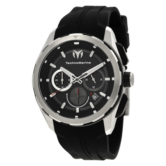 OCEAN Chronograph GMT Quartz Black Dial Men s Watch