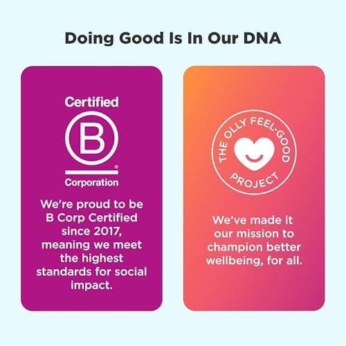 OLLY Goodbye Stress Gummy  GABA  L Theanine  Lemon Balm  Stress Relief Supplement  Berry   74 Count