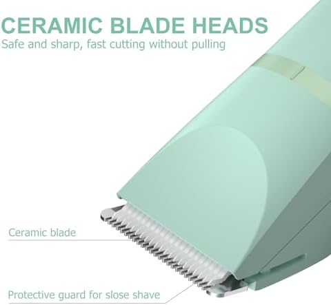 OLOV Electric Body Hair Trimmer   Groin Trimmer for Men   Bikini Trimmer Women   Wet/Dry Shaver Groomer  Replaceable Ceramic Blade Heads  USB Recharge Dock  Waterproof Hygiene Razor Black