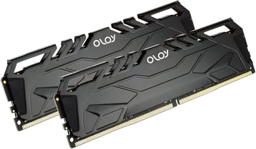 OLOy DDR4 RAM 16GB  2x8GB  Black Owl 2666 MHz CL19 1 2V 288 Pin Desktop UDIMM  MD4U082619BJDA