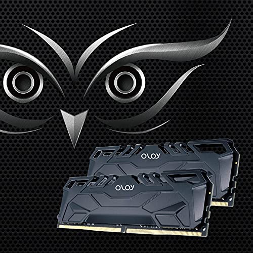 OLOy DDR4 RAM 16GB  2x8GB  Black Owl 2666 MHz CL19 1 2V 288 Pin Desktop UDIMM  MD4U082619BJDA