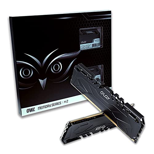 OLOy DDR4 RAM 16GB  2x8GB  Black Owl 2666 MHz CL19 1 2V 288 Pin Desktop UDIMM  MD4U082619BJDA
