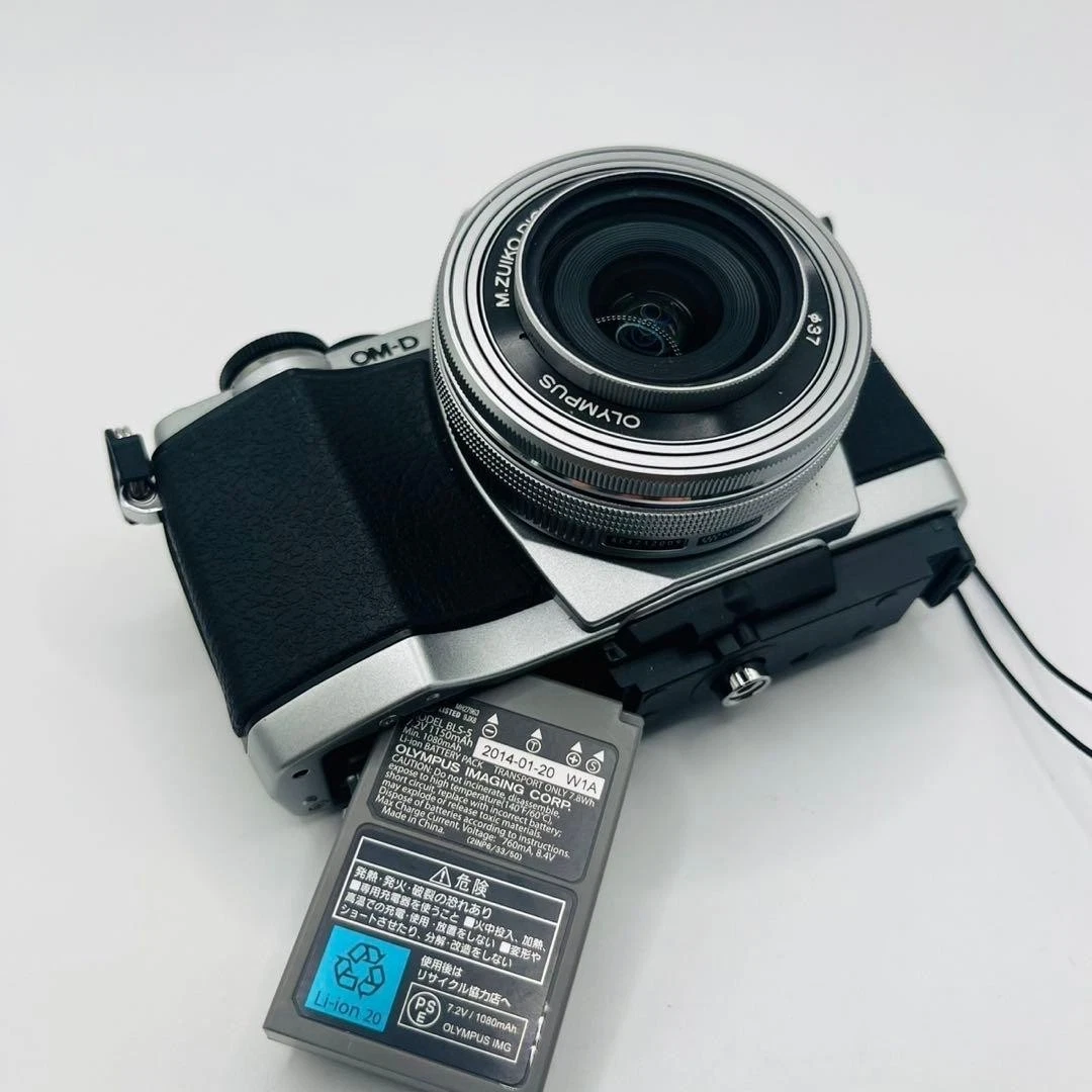 OLYMPUS Mirrorless Camera OM D E M10 with ED 14 42mm F3 5 5 6 EZ Lens Kit Silver