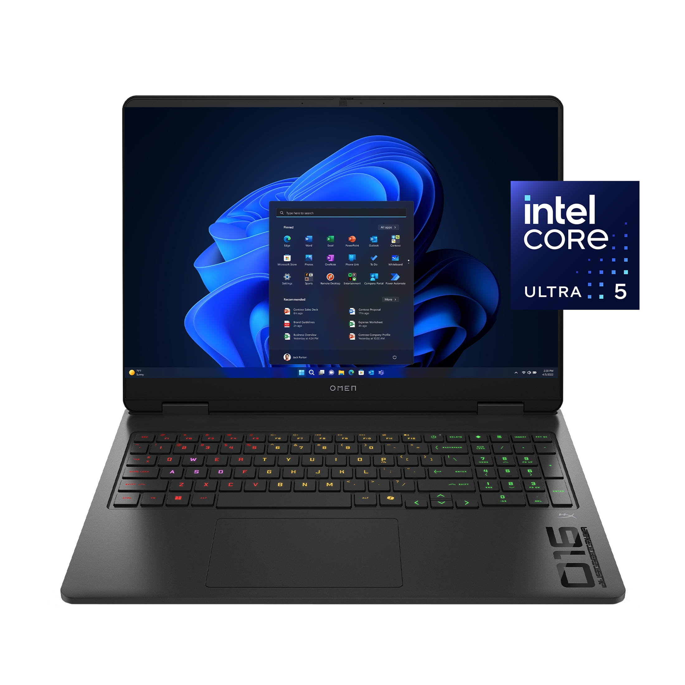 OMEN 16" 2K 165Hz Windows Slim Gaming Laptop Intel Core Ultra 5 225H Nvidia RTX 5050 16GB RAM 1TB SSD Shadow Black