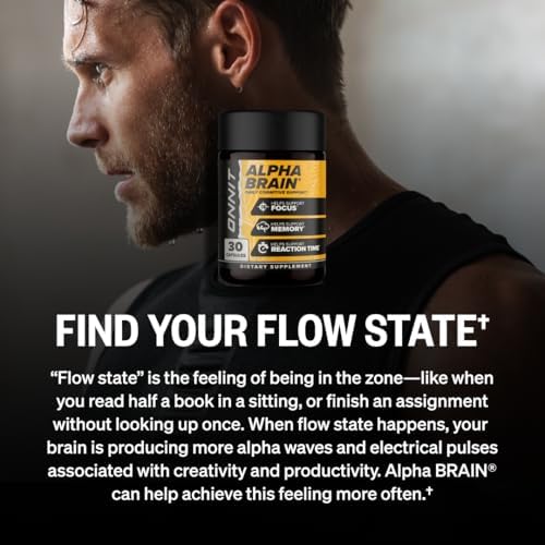 ONNIT Alpha Brain Nootropic Brain Supplement for Focus  Memory  Mental Clarity  Cognitive Support with L Theanine and Vitamin B6  90 Count Capsules
