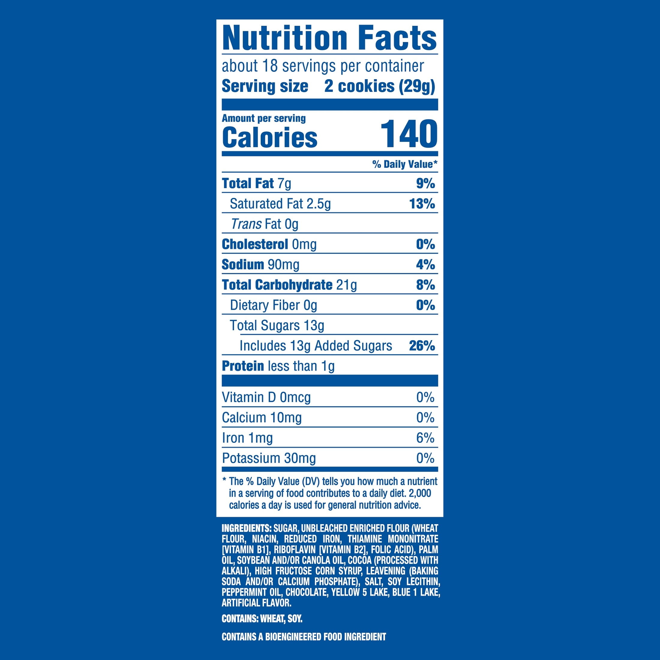 OREO Mint Creme Chocolate Sandwich Cookies  Family Size  18 71 oz