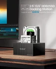 ORICO 2 Bay Hard Drive Docking Station USB C 3 1 SATA for 3 5/2 5 \ \ HDD/SSD US