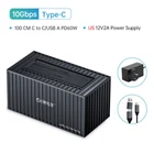 ORICO 2 Bay Hard Drive Docking Station USB C 3 1 SATA for 3 5/2 5 \ \ HDD/SSD US