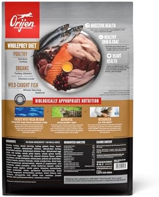 ORIJEN Grain Free High Protein Premium Dry Cat Food Original Recipe 12lb Bag