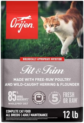 ORIJEN Grain Free High Protein Premium Dry Cat Food Original Recipe 12lb Bag