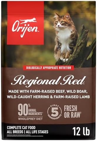 ORIJEN Grain Free High Protein Premium Dry Cat Food Original Recipe 12lb Bag
