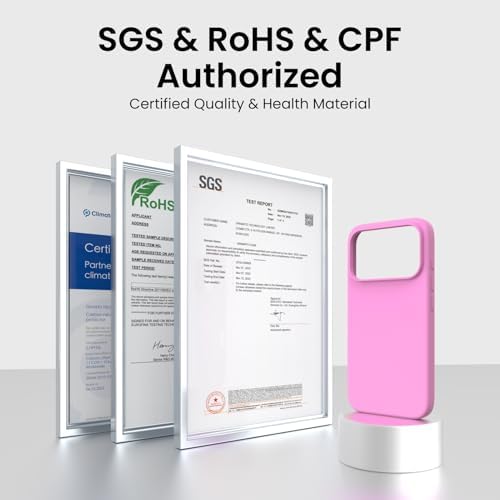 ORNARTO Compatible with iPhone 17 Pro Case 6 3  Slim Liquid Silicone 4 Layers Full Covered Soft Gel Rubber Shockproof Cover  Protective Phone Case for iPhone 17 Pro Orange Amour