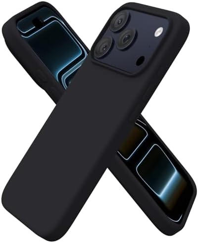 ORNARTO Compatible with iPhone 17 Pro Case 6 3  Slim Liquid Silicone 4 Layers Full Covered Soft Gel Rubber Shockproof Cover  Protective Phone Case for iPhone 17 Pro Orange Amour