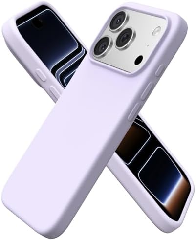 ORNARTO Compatible with iPhone 17 Pro Case 6 3  Slim Liquid Silicone 4 Layers Full Covered Soft Gel Rubber Shockproof Cover  Protective Phone Case for iPhone 17 Pro Orange Amour