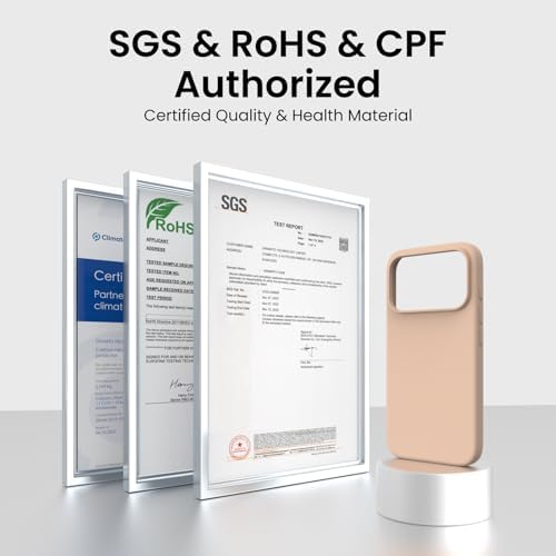 ORNARTO Compatible with iPhone 17 Pro Case 6 3  Slim Liquid Silicone 4 Layers Full Covered Soft Gel Rubber Shockproof Cover  Protective Phone Case for iPhone 17 Pro Orange Amour