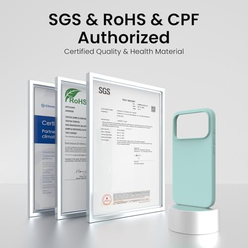 ORNARTO Compatible with iPhone 17 Pro Case 6 3  Slim Liquid Silicone 4 Layers Full Covered Soft Gel Rubber Shockproof Cover  Protective Phone Case for iPhone 17 Pro Orange Amour