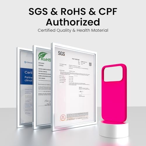 ORNARTO Compatible with iPhone 17 Pro Case 6 3  Slim Liquid Silicone 4 Layers Full Covered Soft Gel Rubber Shockproof Cover  Protective Phone Case for iPhone 17 Pro Orange Amour