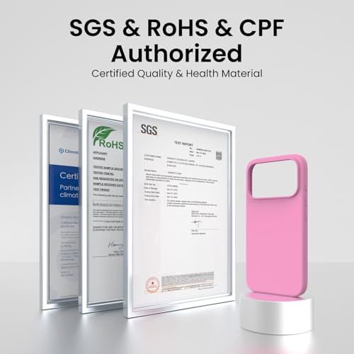 ORNARTO Compatible with iPhone 17 Pro Case 6 3  Slim Liquid Silicone 4 Layers Full Covered Soft Gel Rubber Shockproof Cover  Protective Phone Case for iPhone 17 Pro Orange Amour