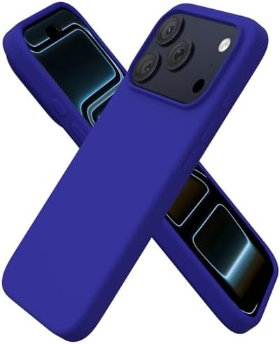 ORNARTO Compatible with iPhone 17 Pro Case 6 3  Slim Liquid Silicone 4 Layers Full Covered Soft Gel Rubber Shockproof Cover  Protective Phone Case for iPhone 17 Pro Orange Amour