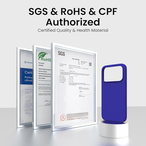 ORNARTO Compatible with iPhone 17 Pro Case 6 3  Slim Liquid Silicone 4 Layers Full Covered Soft Gel Rubber Shockproof Cover  Protective Phone Case for iPhone 17 Pro Orange Amour