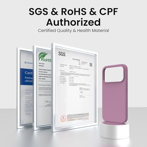 ORNARTO Compatible with iPhone 17 Pro Case 6 3  Slim Liquid Silicone 4 Layers Full Covered Soft Gel Rubber Shockproof Cover  Protective Phone Case for iPhone 17 Pro Orange Amour