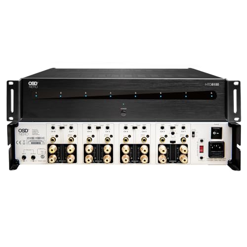 OSD Nero 8 Channel Home Theater Amplifier   100W  8ohm/ 175W  4ohm   High Power Bridging 400W  8ohm  Class D  Highly Flexible  HTX 8150