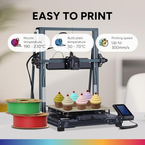 OVERTURE 10KG Bundle Matte PLA 3D Printer Filament 1 75mm  Matt Surface & Low Warping Filament 10 Pack 1kg Spool  2 2 lbs   Fit Most FDM Printers  10 Color 