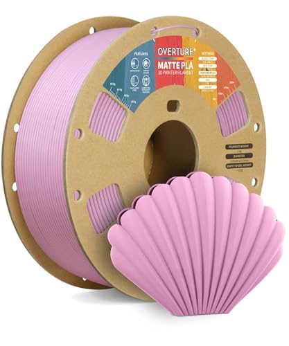 OVERTURE 10KG Bundle Matte PLA 3D Printer Filament 1 75mm  Matt Surface & Low Warping Filament 10 Pack 1kg Spool  2 2 lbs   Fit Most FDM Printers  10 Color 
