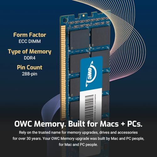 OWC 16GB RAM Compatible with Synology RackStation RS2423  and RS2423RP  DDR4 2666MHz PC4 21300 ECC Unbuffered UDIMM 2Rx8 1 2V Memory Upgrade for NAS  RackStation  FlashStation  & NVR DVA
