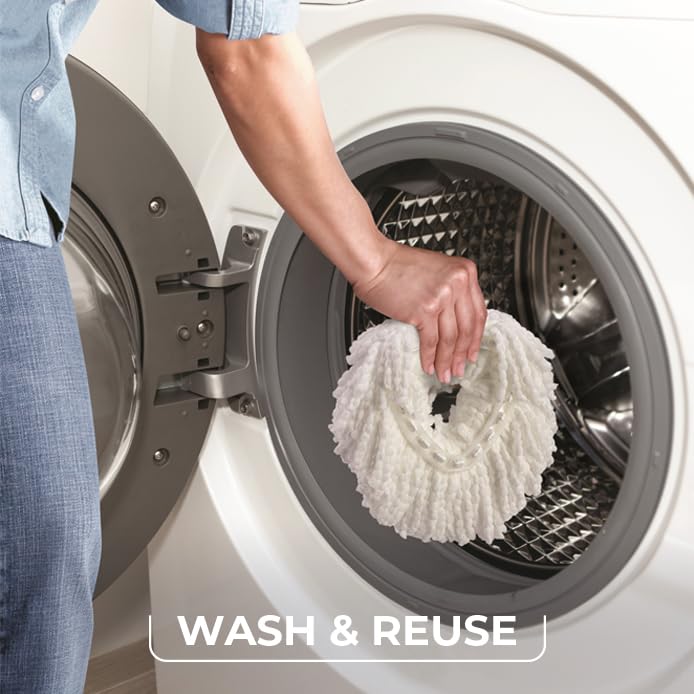 O Cedar EasyWring Microfiber Spin Mop  Bucket Floor Cleaning System  Red  Gray  Standard