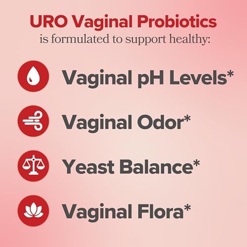 O Positiv URO Vaginal Probiotics for Women pH Balance with Prebiotics & Lactobacillus   Vaginal Health Supplement   Promote Healthy Vaginal Odor & Flora  60 Count  Pack of 1   1 Month Supply