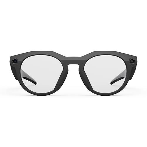 Oakley Meta HSTN  Black   Smart AI Glasses for Men  Women   Performance for Sports  Athletes   Camera  Audio  Video   8 Hour Battery   3K HD Resolution   Clear Lenses