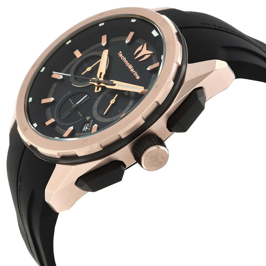 Ocean Chronograph GMT Quartz Black Dial Men s Watch