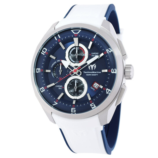 Ocean Chronograph Quartz Blue Dial Men s Watch