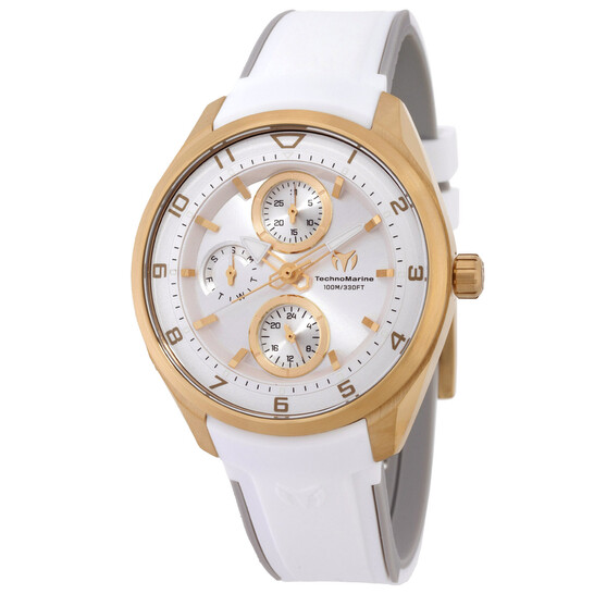 Ocean Quartz Silver Dial Ladies Watch