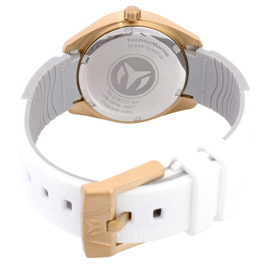 Ocean Quartz Silver Dial Ladies Watch