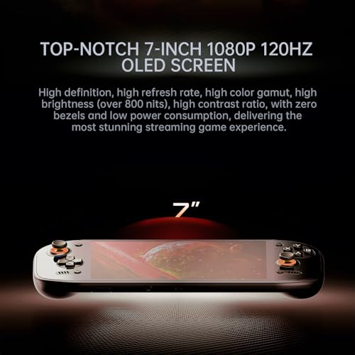 Odin 2 Portal Base Retro Handheld Game Console   Snapdragon 8 Gen 2  8 128GB  7 1080P OLED Touch Screen  120Hz Refresh Rate  8000mAh  Android 13  Android Gaming Handheld