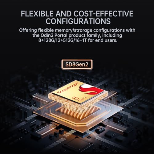 Odin 2 Portal Base Retro Handheld Game Console   Snapdragon 8 Gen 2  8 128GB  7 1080P OLED Touch Screen  120Hz Refresh Rate  8000mAh  Android 13  Android Gaming Handheld