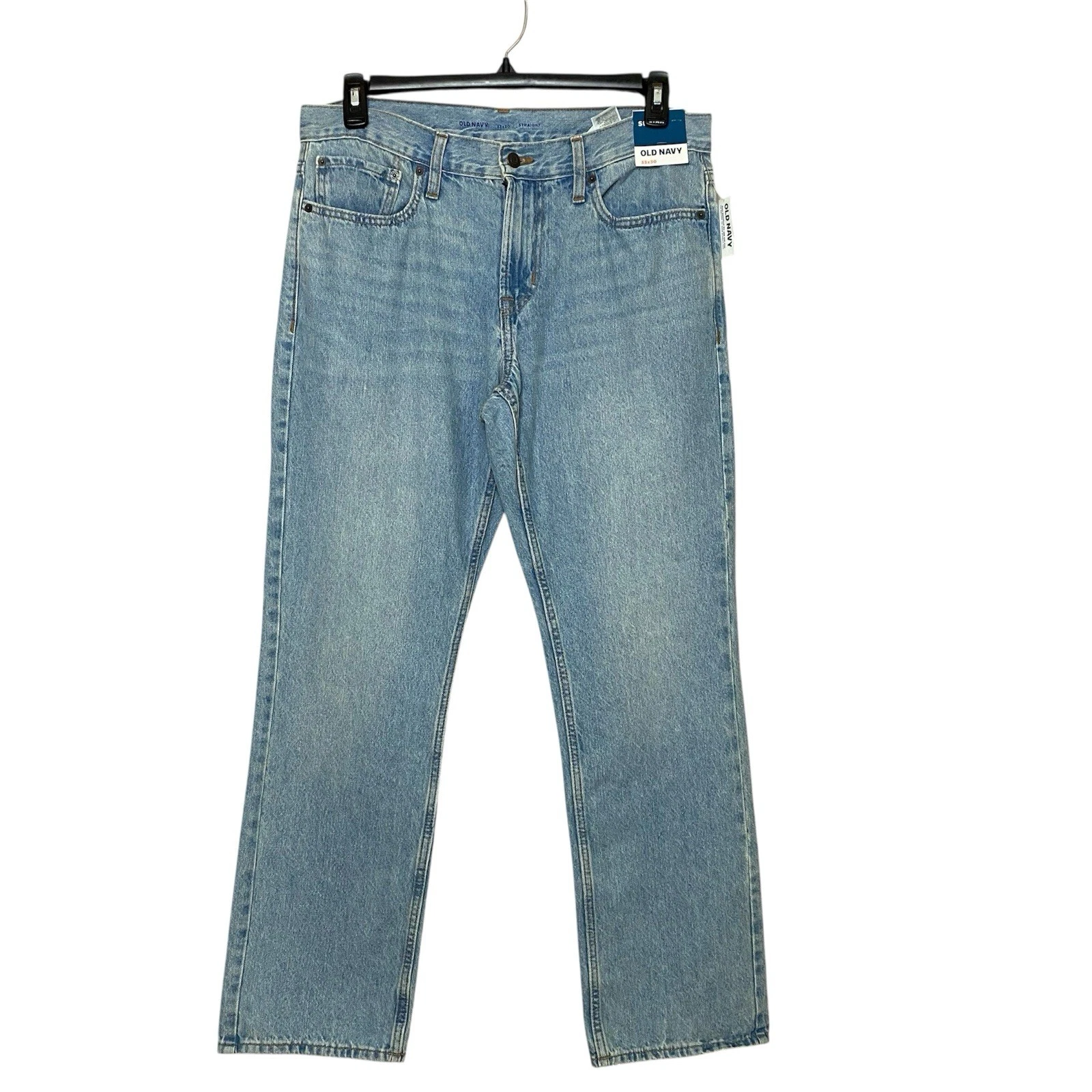 Old Navy Jeans Mens Size 33x30 Straight Leg Built In Tough Medium Wash