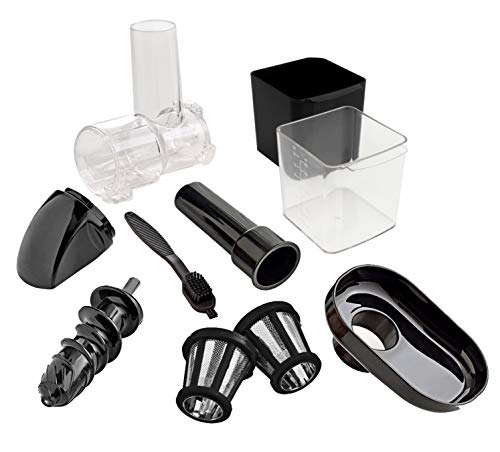 Omega H3000D Cold Press 365 Juicer Slow Masticating Extractor Creates Delicious Fruit Vegetable and Leafy Green High Juice Yield and Preserves Nutritional Value  150 Watt  Black