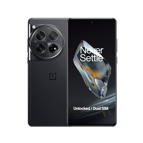 OnePlus 12 Unlocked Android Phone   Snapdragon 8 Gen 3 Phone w/ 16GB RAM  Hasselblad Camera  Dual SIM  2K 120Hz ProXDR Display  5400mAh Battery  SUPERVOOC Charging  OxygenOS  512GB  Silky Black 