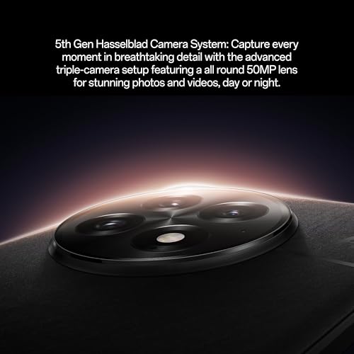 OnePlus 13 12GB RAM   256GB Storage  Dual SIM  Unlocked Android Smartphone  Snapdragon 8 Elite  80W SUPERVOOC Fast Charging & 50W AIRVOOC Charging  Advanced Hasselblad Camera  2025  Black Eclipse