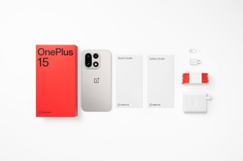 OnePlus 15  12GB RAM   256GB Storage  Dual SIM  Unlocked Android Smartphone  Snapdragon 8 Elite Gen 5  7300mAh Battery  Infinite Black
