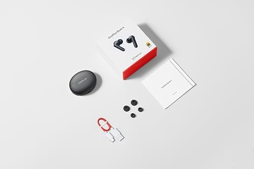OnePlus Buds 4  Bluetooth Wireless Earbuds  Storm Gray  E513A  in Ear Headphones with Active Noise Cancellation