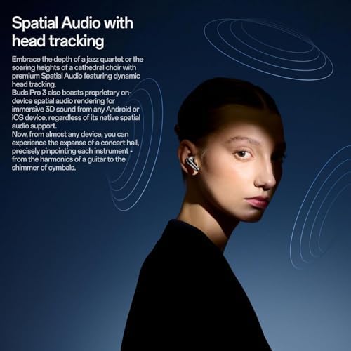 OnePlus Buds Pro 3  Wireless Bluetooth Earbuds  Noise Canceling Earbuds  Deep Bass  Immersive Sound  Up to 44 Hour Playtime with Charging case  Midnight Opus