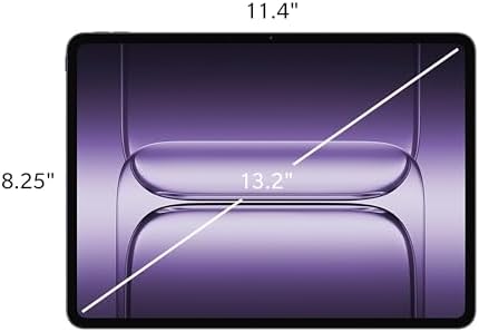 OnePlus Pad 3 Storm Blue, pantalla LCD de 13.2" 3.4K 144 Hz, Snapdragon 8 Elite, 12 GB/256 GB, batería de 12,140 mAh con carga de 80 W, Dolby Atmos de 8 altavoces, cuerpo delgado de 5.97 mm de