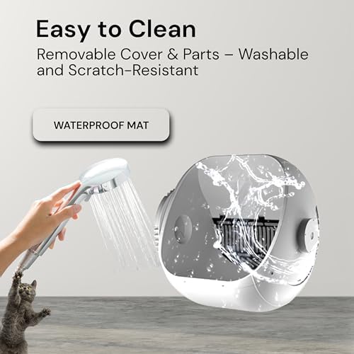 Open Top Automatic Litter Box  New White Design with App Control & Fragrance Dispenser for a Fresh Home   68L Self Cleaning Cat Litter Box for Multiple Cats