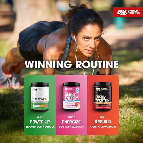 Optimum Nutrition Creatine Monohydrate Plus Powder  Orange Passionfruit Flavored Creatine Performance Blend With Electrolytes for Hydration  Added Vitamins  80 Servings  720 Grams  Packaging May Vary